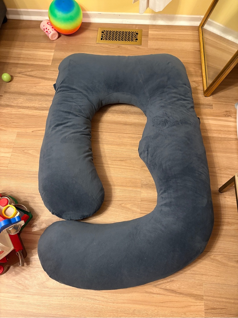 Amazon gray maternity pillow